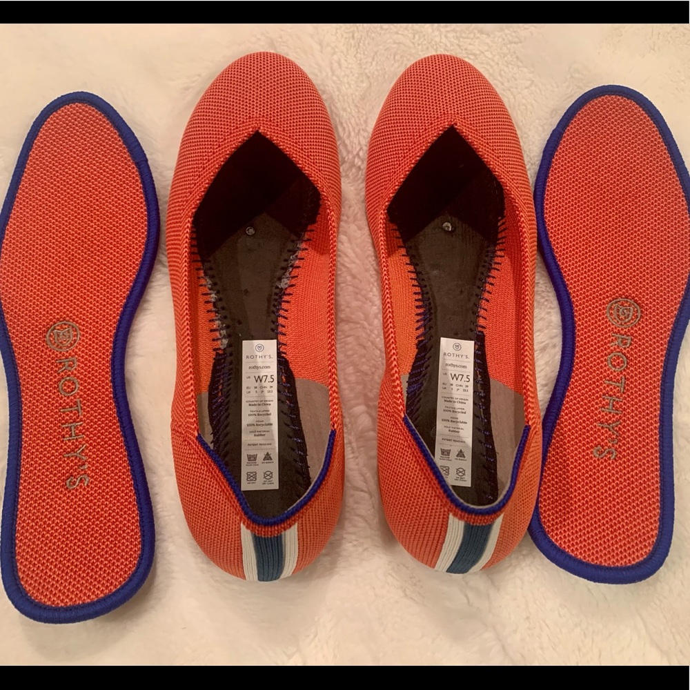 Rothys Persimmon Flats 7.5